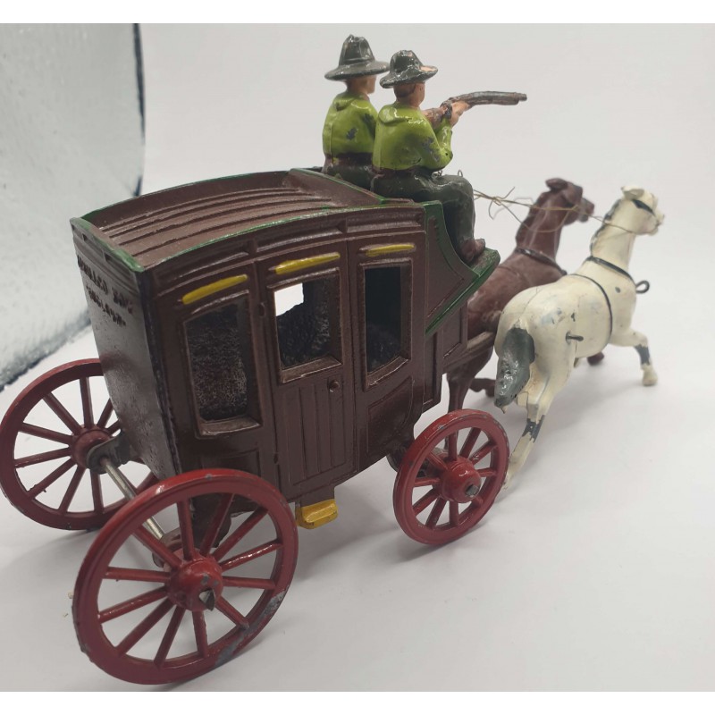 LEAD FAR WEST AMERICAN WAGON COWBOYS VINTAGE TOYS ANTIQUES & OTHER COLLECTIBLES