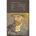 Van Gogh Self Portrait with straw 1/1000 Oz Gold .999 Coin GOLD AND SILVER BULLION
