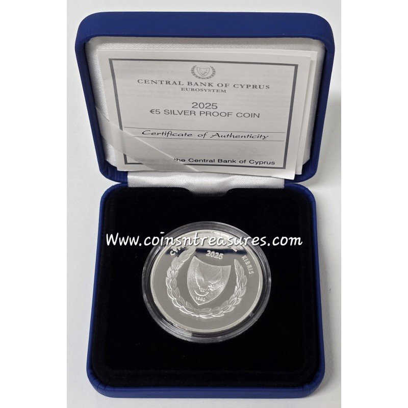 Cyprus 2025 Silver Proof coin 70 Years EOKA Anniversary WORLD COINS