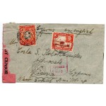 CYPRUS POSTAL HISTORY - KGVI 1942 CENSORED OPEN BY EXAMINER CENSOR M/5 KENYA UGANDA TANGANYIKA TO CYPRUS CYPRUS STAMPS