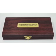 Coin Wooden case with capsules for Makarios silver Set