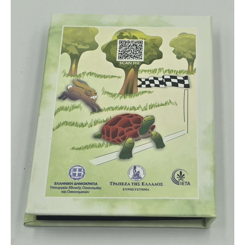 GREECE 2024 AESOPS MYTHS THE HARE AND THE TORTOISE COIN WORLD COINS