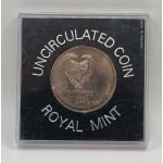 CYPRUS 1975 500 MILS HERCULES BU COIN IN ROYAL MINT CASE WORLD COINS