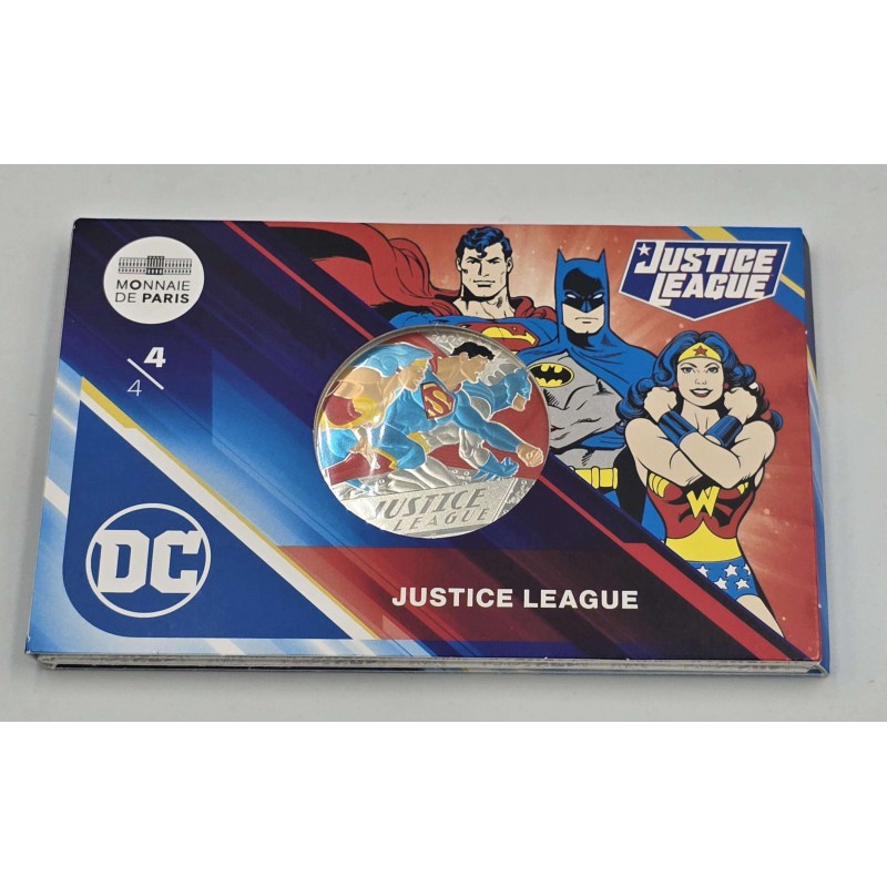 France 2025 JUSTICE LEAGUE DC Comics Silver Coin 50€ Euro WORLD COINS