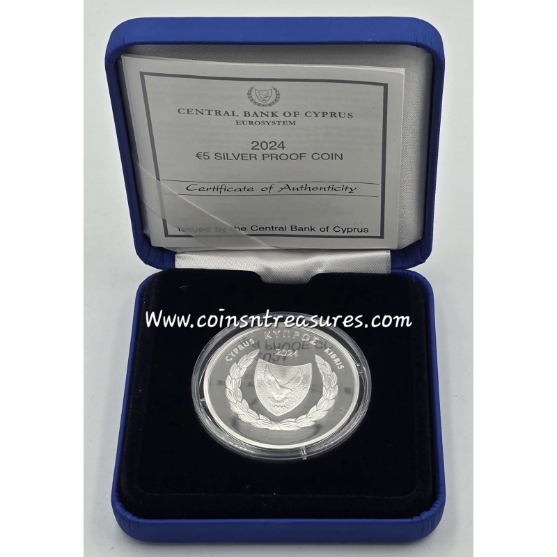 Cyprus 2024 Silver Proof coin Accession to the European Union WORLD COINS