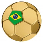 Brazil Golden Football 1/1000 Oz Gold Coin GOLD AND SILVER BULLION
