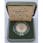CYPRUS 1980 SILVER PROOF 500 MILS COIN MOSCOW OLYMPIC GAMES BOX+COA WORLD COINS