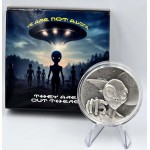 ALIEN We are not Alone 2 Oz Silver Coin Cameroon 2025 GOLD AND SILVER BULLION