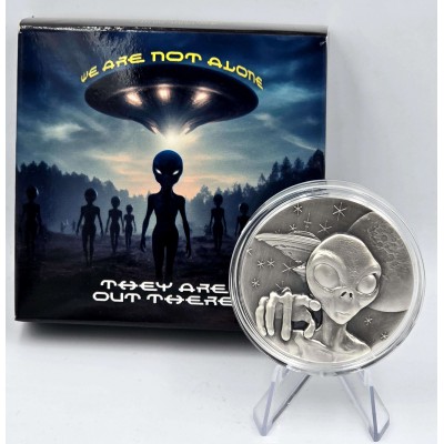 ALIEN We are not Alone 2 Oz Silver Coin Cameroon 2025