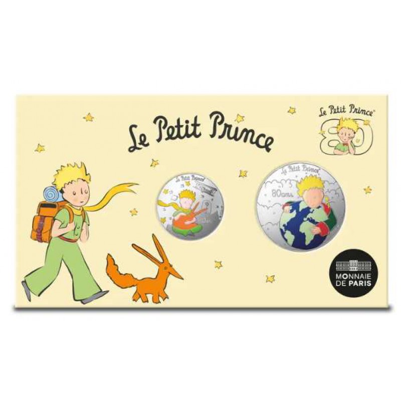 France The Little Prince Duo cardlet 10€ & 50€ silver coins 2026 WORLD COINS