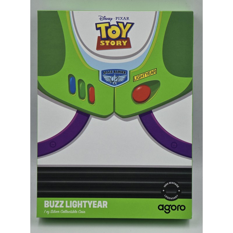 Disney Pixar 2025 Toy Story Buzz 1 oz Silver Proof coin GOLD AND SILVER BULLION