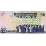 AFRICA LIBYA 2009 20 DINARS P74 UNC BANKNOTE QADDAFI WORLD BANKNOTES