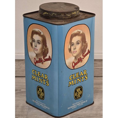 Cyprus Vintage 1960's Mint Sweets Large metal Tin