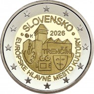 Slovakia 2026 Trencin European Capital of Culture 2 Euro coin