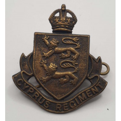 CYPRUS REGIMENT POLICE BADGE 1937 - 1945 OF BRITISH ADMINISTRATION KGVI REIGN