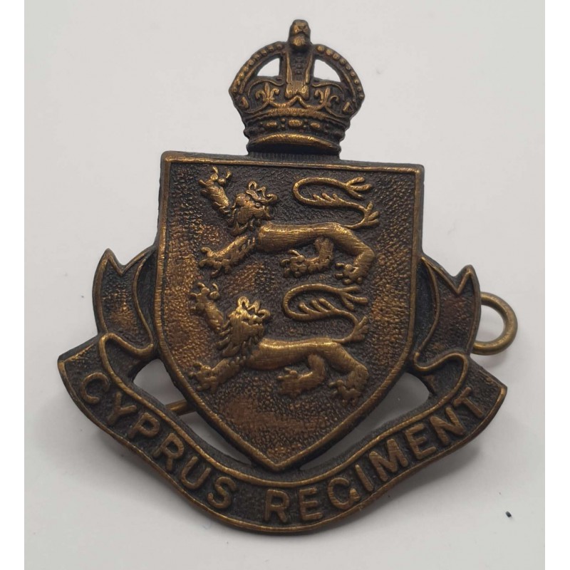 CYPRUS REGIMENT POLICE BADGE 1937 - 1945 OF BRITISH ADMINISTRATION KGVI REIGN ANTIQUES & OTHER COLLECTIBLES