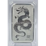 Australia Perth Mint Lunar Dragon Silver Bar 1 oz .9999 Fine GOLD AND SILVER BULLION