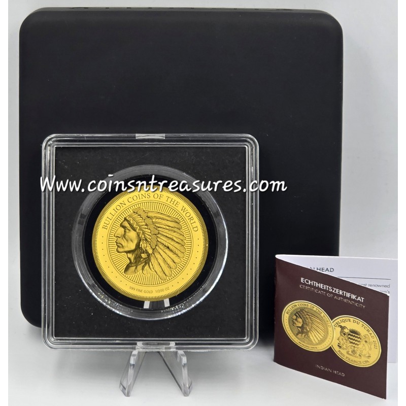 Indian head bullion 1/200 Oz .999 Gold Coin 2025 GOLD AND SILVER BULLION