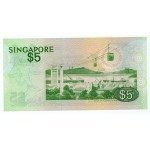 SINGAPORE 5 DOLLARS 1976 UNC BANKNOTE BIRD SERIES WORLD BANKNOTES