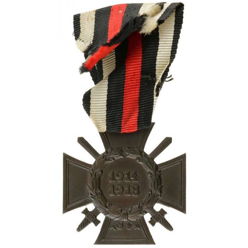 Germany Empire 1918 Honour cross of WWI (Hindenburg cross) MEDAL with ribbon ANTIQUES & OTHER COLLECTIBLES
