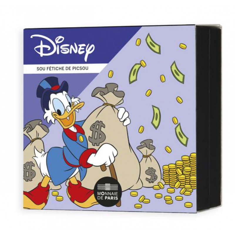France 2026 Scrooge McDuck Gold plated Lucky Dime coin WORLD COINS