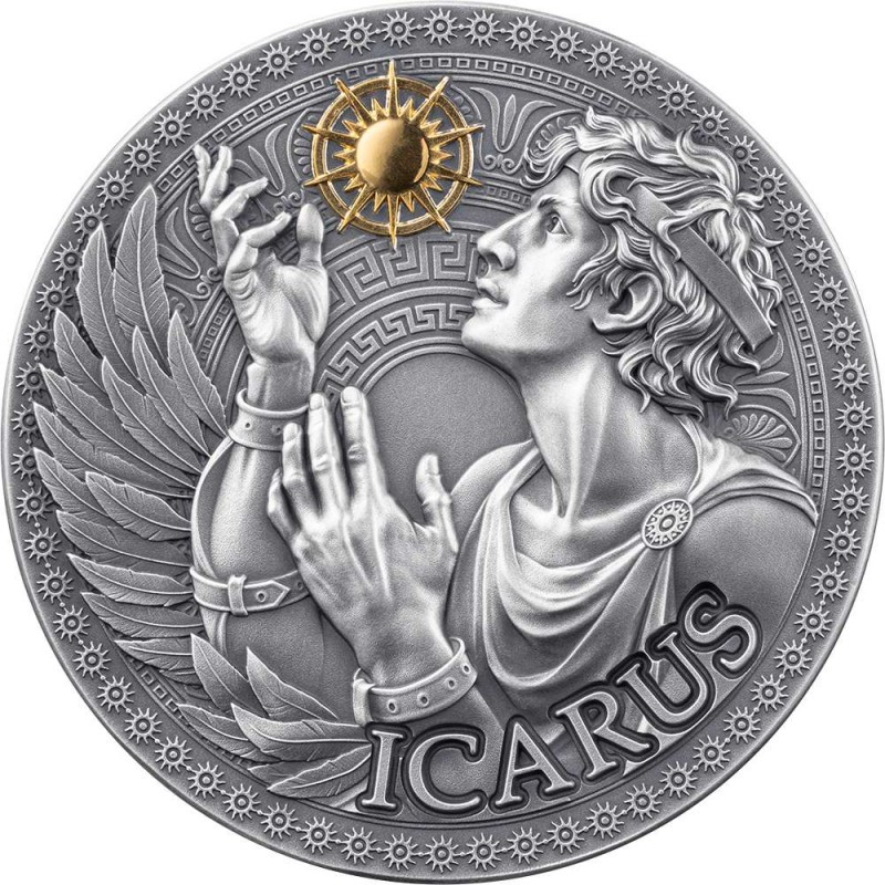 Icarus Greek Mythology 1 Oz Silver Coin Cameroon 2025 GOLD AND SILVER BULLION
