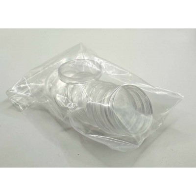 Generic round Coin capsules for coins Ø 24 mm - Pack of 10