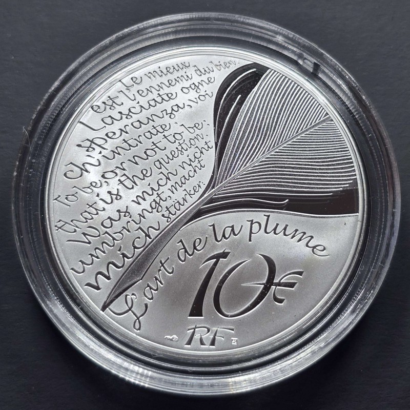 France 2025 Jules Verne from the earth to the moon Proof Silver Coin WORLD COINS