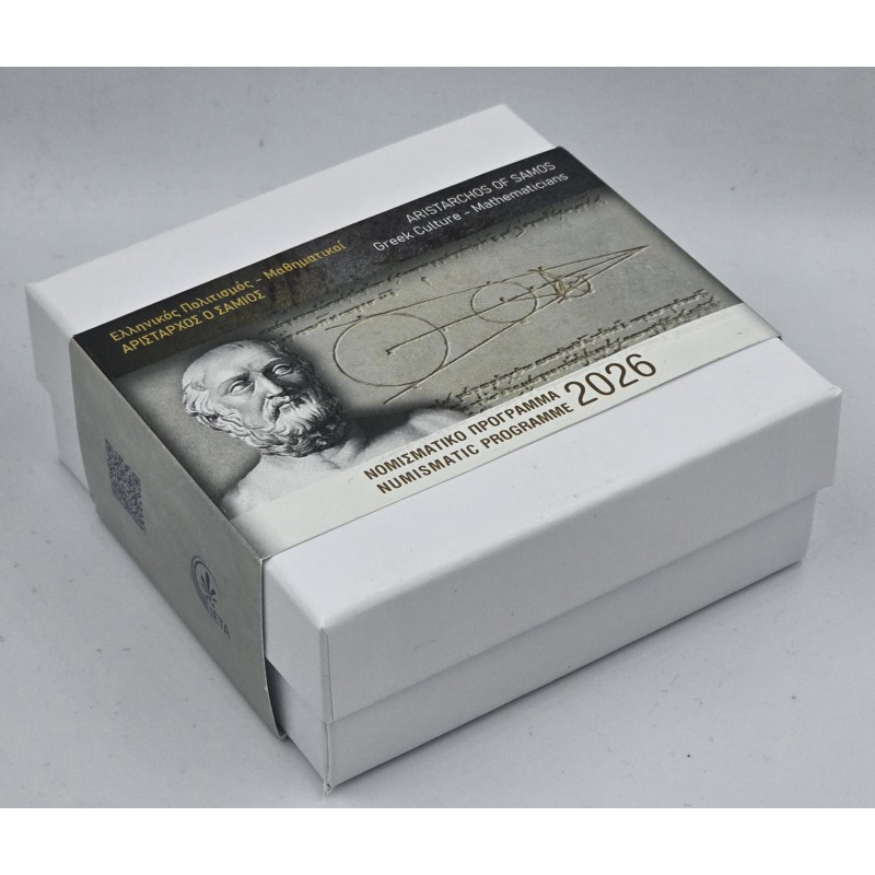 GREECE 2026 Mathematicians ARISTARCHOS OF SAMOS SILVER PROOF COIN WORLD COINS