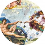 CREATION OF ADAM Micropuzzle Treasures Special Edition 5 Oz Silver Coin 20$ Palau 2023 GOLD AND SILVER BULLION