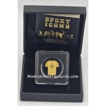 France Golden Football Jersey 1/1000 Oz Gold Coin GOLD AND SILVER BULLION