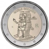 Italy 2 Euro coin Pinocchio 2026 UNC in capsule