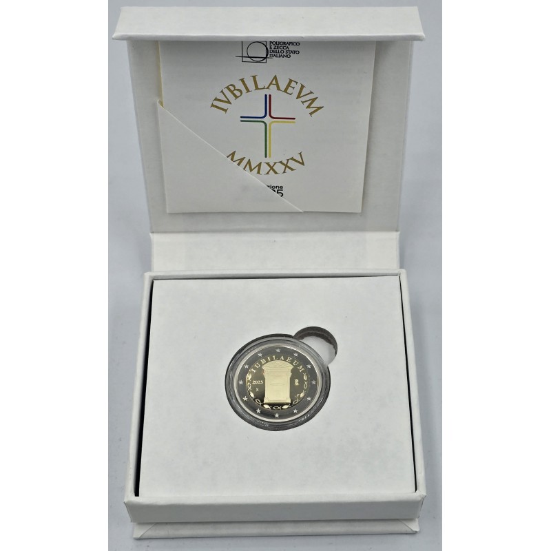 Italy 2 Euro coin Jubilee Year 2025 Proof BE WORLD COINS