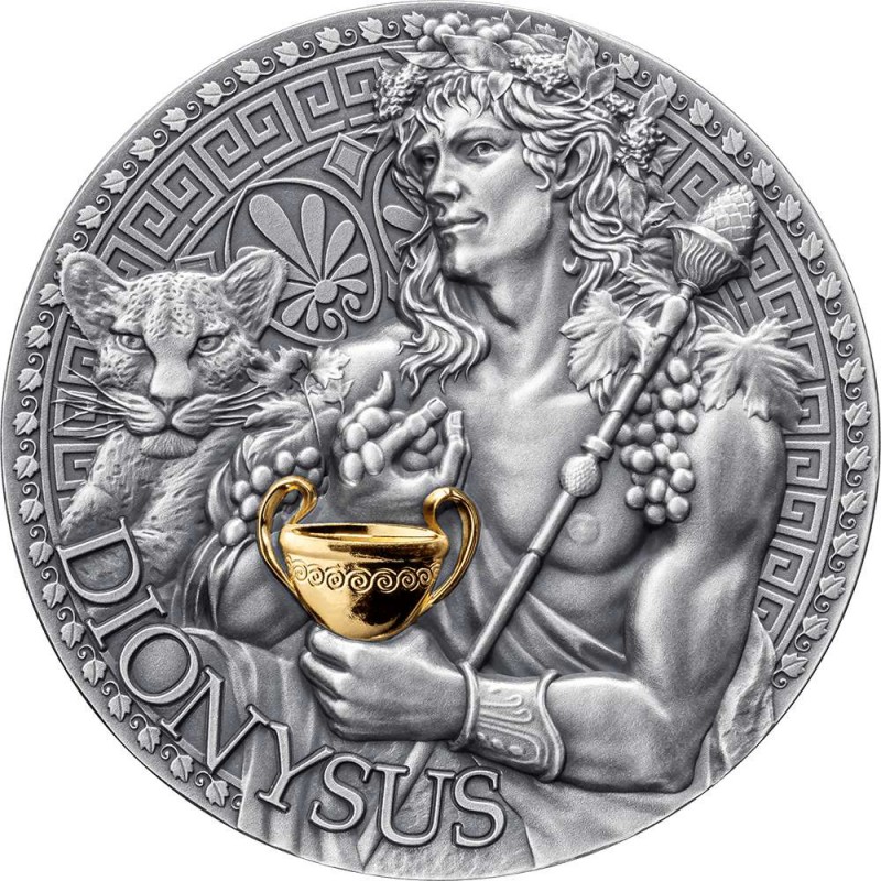 Dionysus Greek Mythology 1 Oz Silver Coin Cameroon 2024 GOLD AND SILVER BULLION