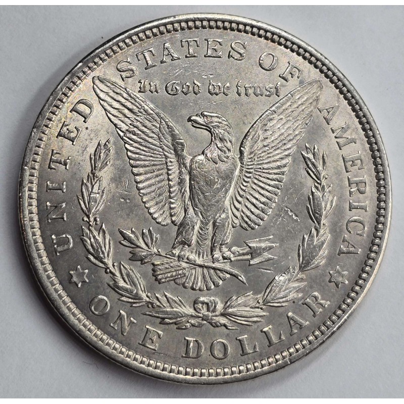 USA AMERICA MORGAN SILVER DOLLAR COIN 1921 AU WORLD COINS