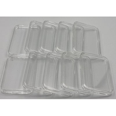 Rectangular Coin Capsules 29 x 50mm for 1 oz buffalo Aztec coca cola silver bars 10 PIECES