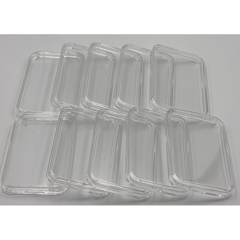Rectangular Coin Capsules 29 x 50mm for 1 oz buffalo Aztec coca cola silver bars 10 PIECES GOLD AND SILVER BULLION