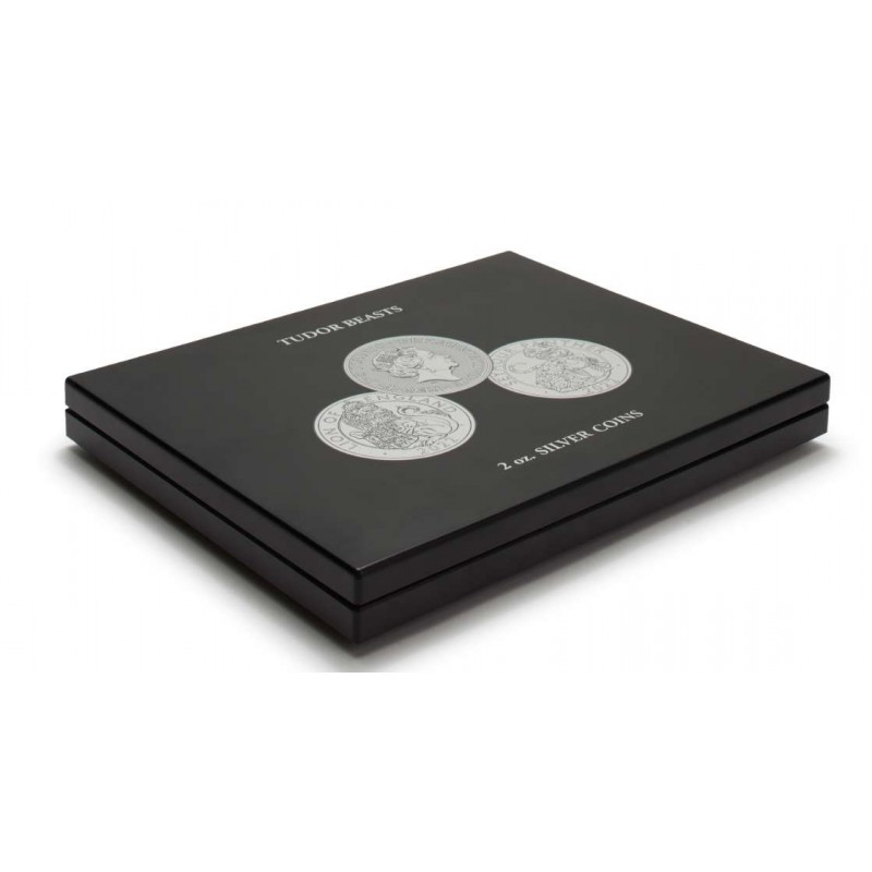 Volterra Presentation case for 10 silver coins Tudor Beasts in capsules ACCESSORIES & SUPPLIES