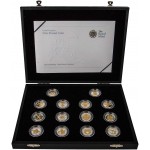 UK 2008 £1 Silver Proof 25th Anniversary 14 Coin Set Collection by Royal mint SPECIAL OFFERS