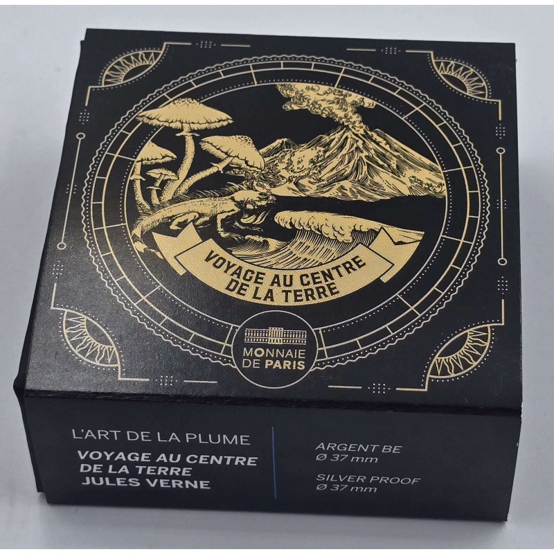 France 2025 Jules Verne Journey to the Center of the earth Proof Silver Coin WORLD COINS