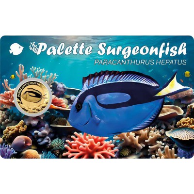 SURGEONFISH 1/1000 Oz Gold coin 3000 Francs Chad 2024
