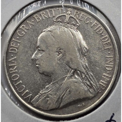 CYPRUS 18 PIASTRE SILVER 1901 COIN QUEEN VICTORIA VF