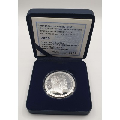 GREECE 2020 SILVER PROOF 10 EURO 2500 years since the Battle of Salamis