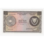 CYPRUS 1 POUND 1976 BANKNOTE IN UNC p43c WORLD BANKNOTES