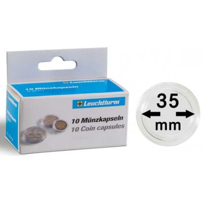 Leuchtturm Coin capsules for coins Ø 35 mm pack of 10