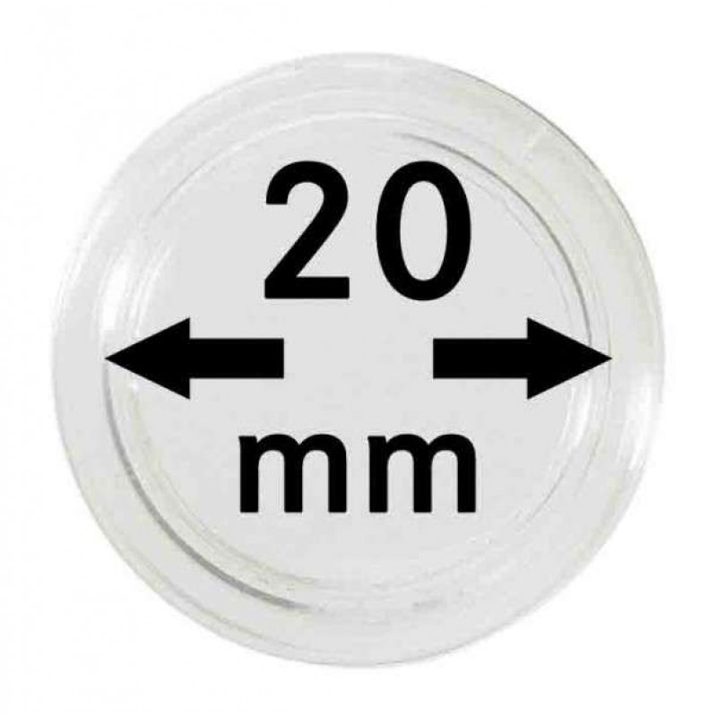 Generic Coin capsules for coins Ø 20 mm - Pack of 10 ACCESSORIES & SUPPLIES
