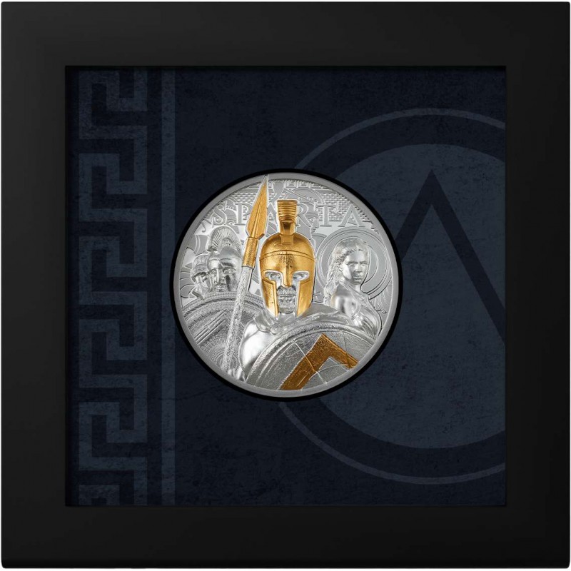 SPARTA Leonidas 3 Oz Silver Coin 20$ Cook Islands 2023 GOLD AND SILVER BULLION